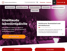 Tablet Screenshot of isannointiliitto.fi